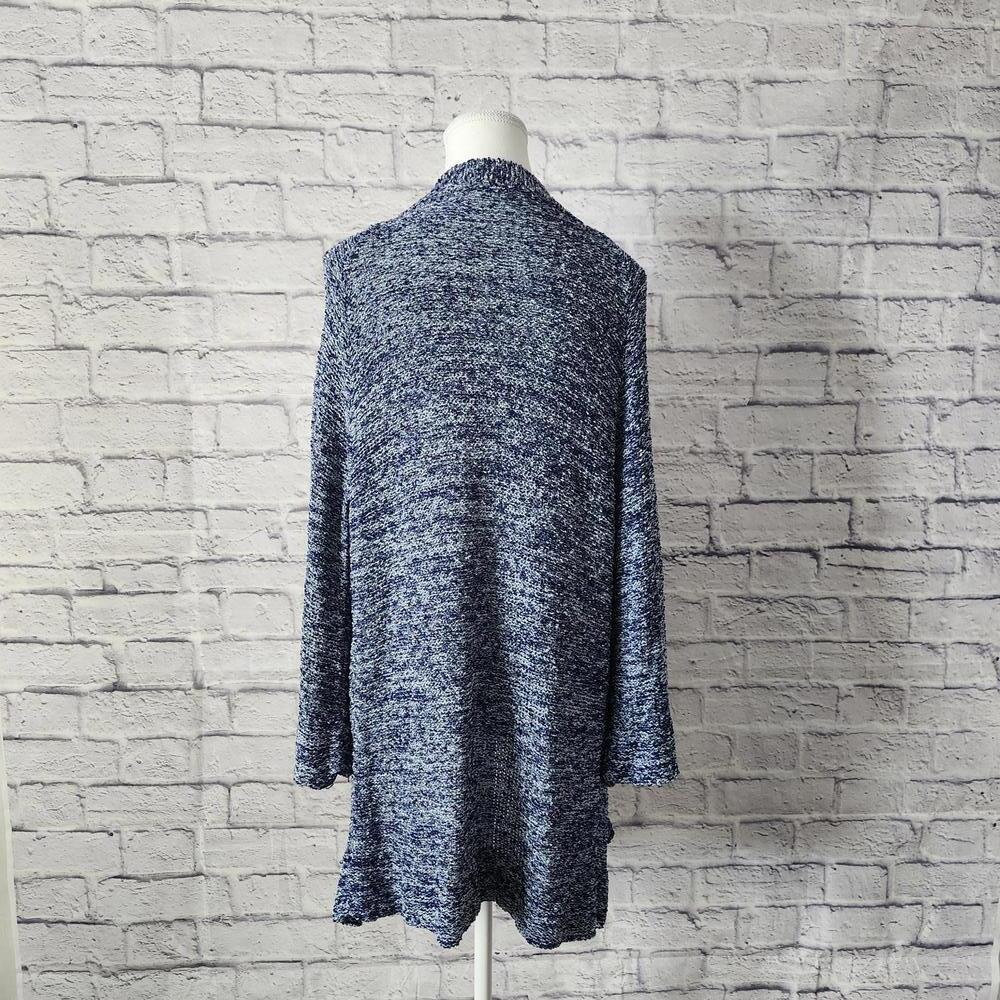Pensato Women Open Front Cardigan Italian Size M Blue Casual Size M - Picture 2 of 8